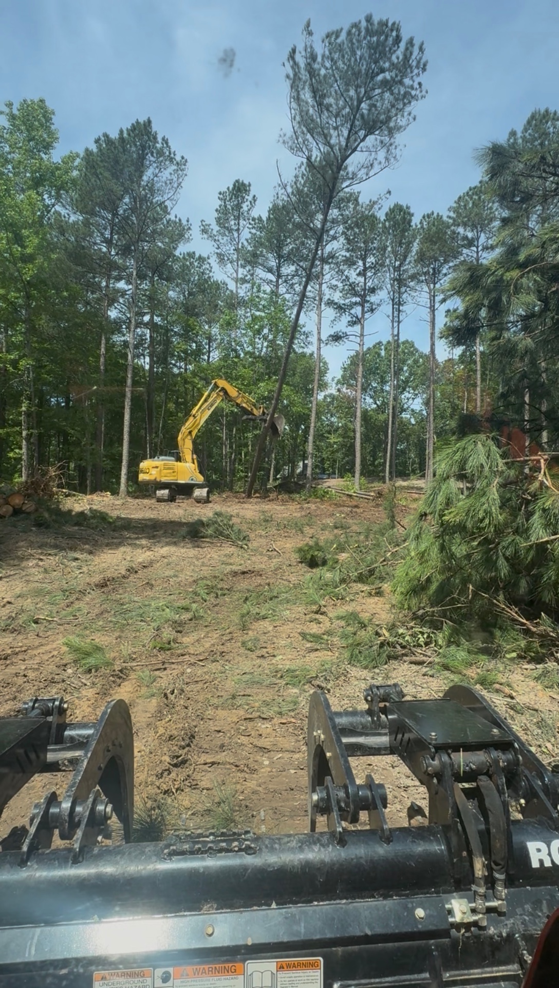 Land Clearing work in progress