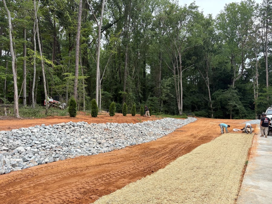 Erosion Control project in the Charlotte, NC area