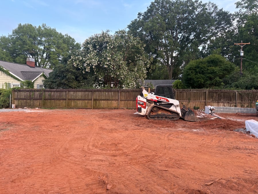 Grading & Excavation project in the Charlotte, NC area